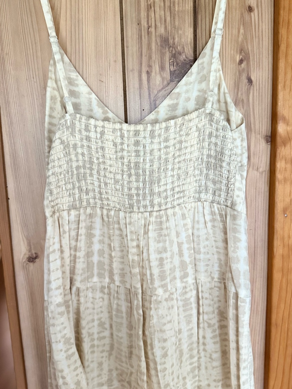 Old Navy Cream Tie-Dye Tank Dress - Picture 2 of 2